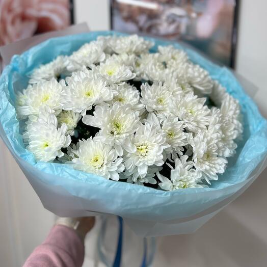 Букет из 7 кустовых хризантем