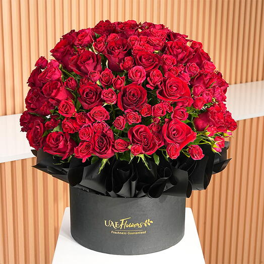 Romantic Red Floral Box