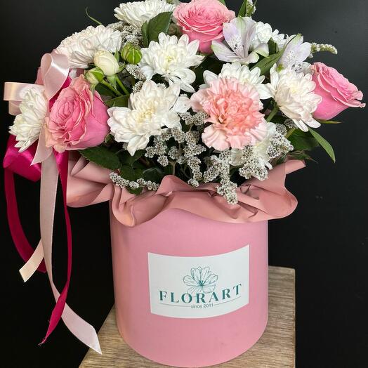 Цветы микс в коробке