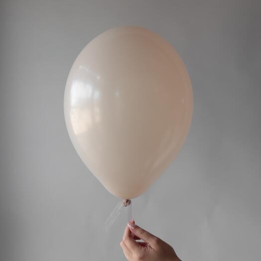 Бежевый гелиевый шар