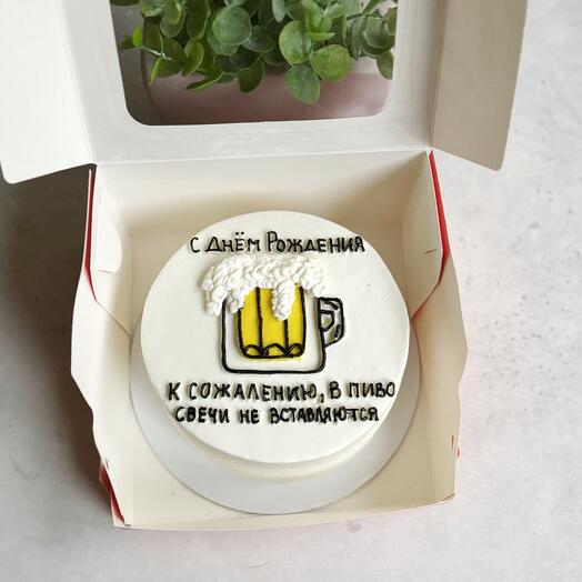 Бенто торт-550 гр в подарок на День Рождения, для друга, мужа, парня, коллеге