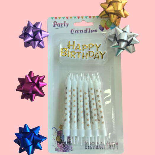 FANCY WHITE CANDLES