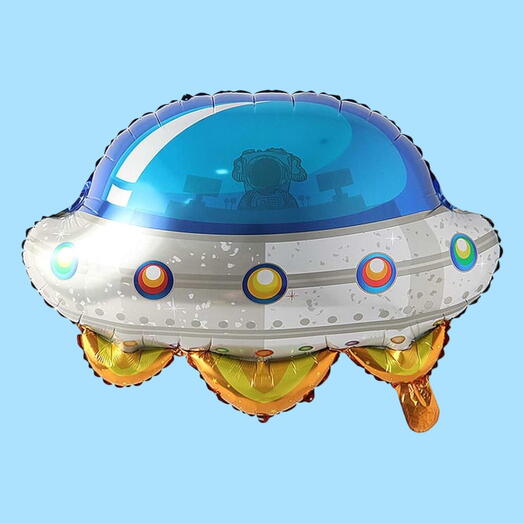 Шар гелий НЛО космос. Helium foil balloon UFO space