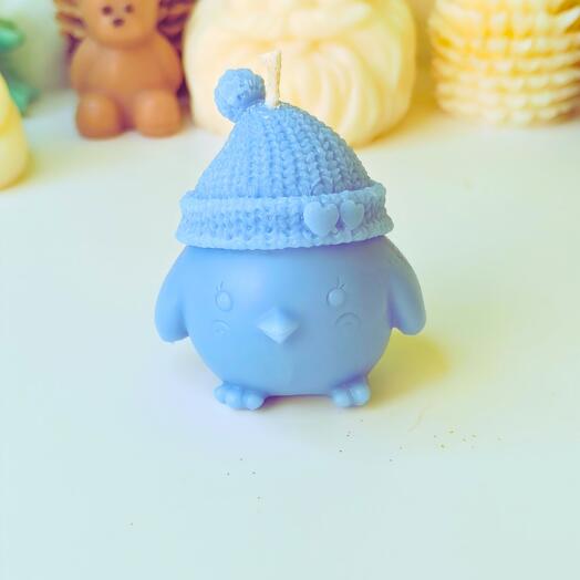 Свеча Зимняя птичка из оливкового воска