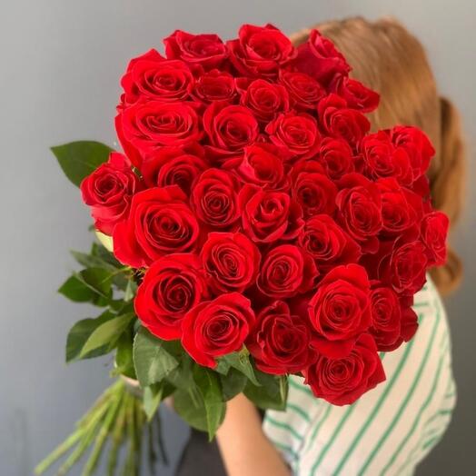 Ramo de rosas rojas 31 piezas