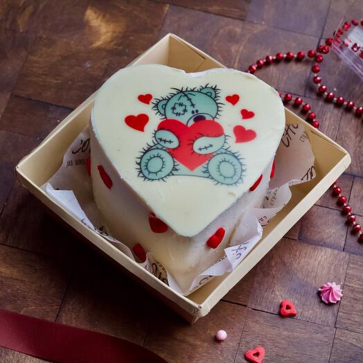 Бенто торт (vegan) Тедди ♥️ на 14 февраля