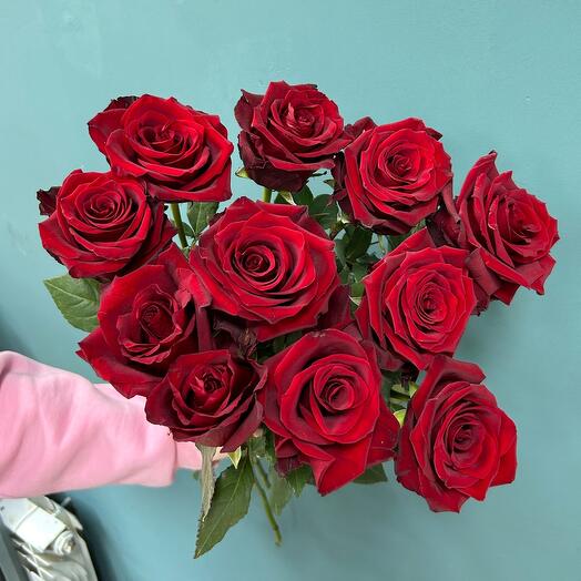 Бордовые розы 11