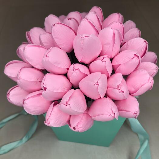 Bouquet of soap "Pink Tulips"