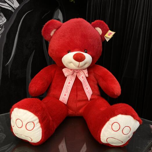 Мишка красная «LOVE»