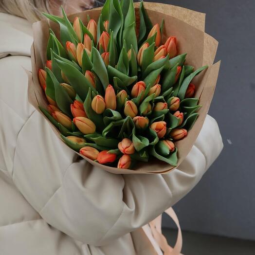 51 Orange Tulips