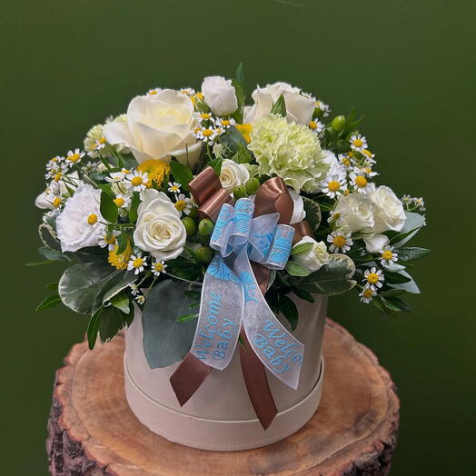 Welcome Baby Blossom blue/pink
