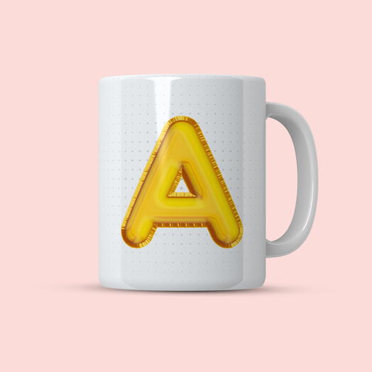 Alphabet Printed Mugs