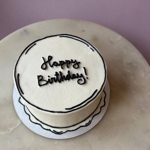 Торт Happy birthday (с днём рождения)