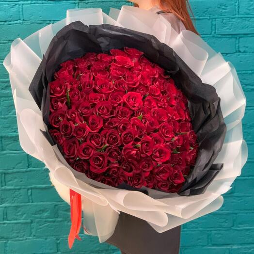 Букет из 101 красной розы С5677