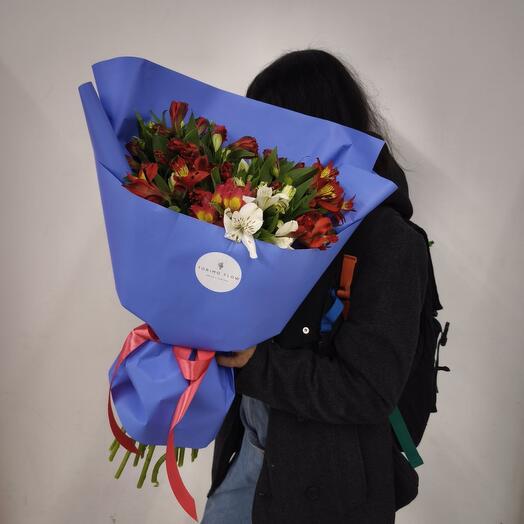 Монобукет 21 Альстромерия Микс💙