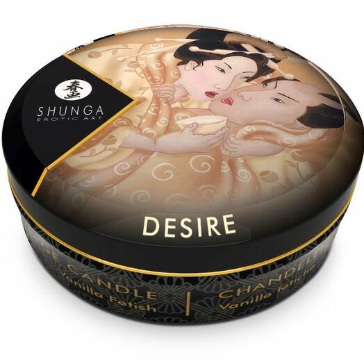 Массажное аромамасло в виде свечи, Vanilla Fetish, Ванильный фетиш, 30 мл