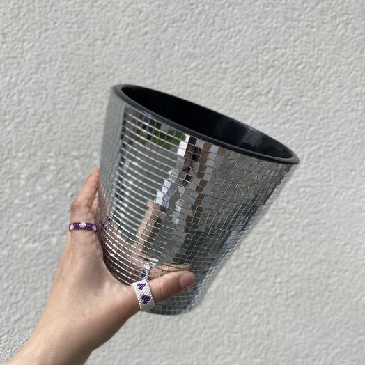 Кашпо диско шар