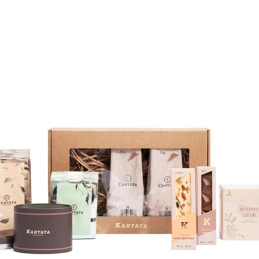 Подарочная коробка чайно-кофейная «Золото островов»