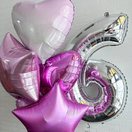 Шары девочке на 6 лет