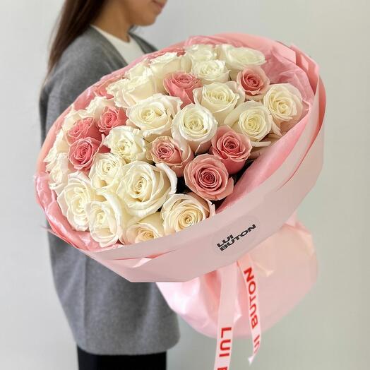 Букет "35 нежных роз микс"