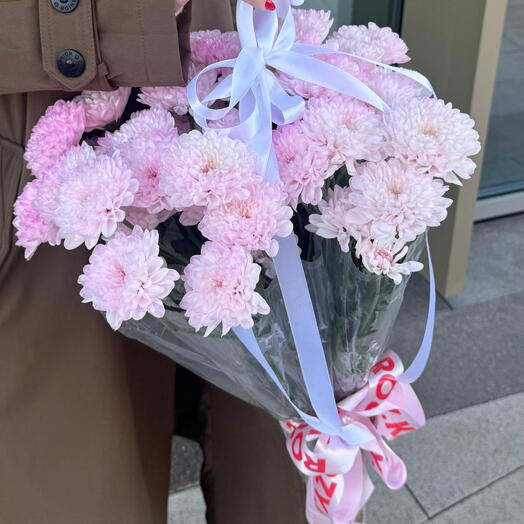 Трендовый зонт с хризантемой