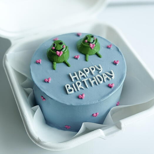 Бенто торт лягушки/happy birthday,/день рождения/годовщина