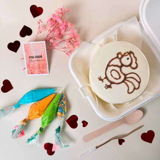 Бенто-торт «Раскраска» — весело и вкусно! 🎨