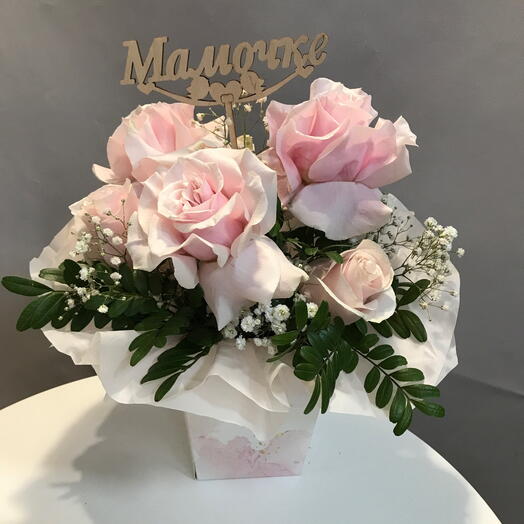Французская Роза нежная розовая для мамочки