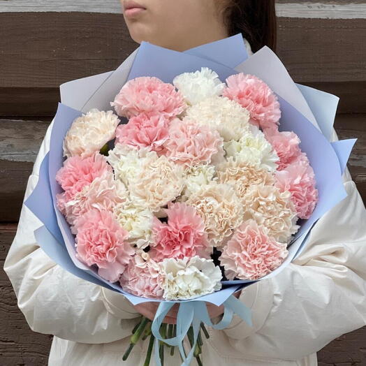 Букет нежных гвоздик 21 шт🌸