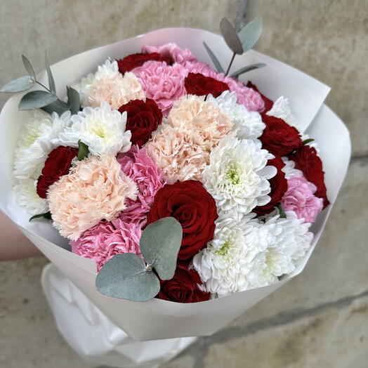 Роскошь цветов 🌺 букет с диантусом