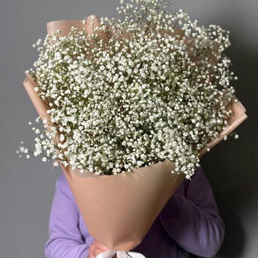 Gypsophila en decoración rosa