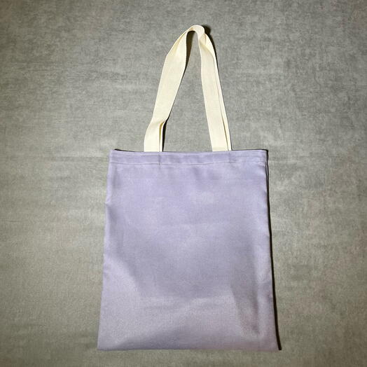 Классический сиреневый шоппер ручной работы