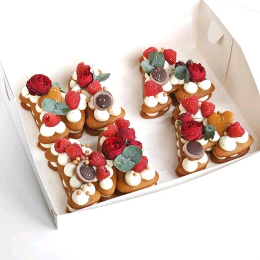 Медовый набор пирожных МАМА в шикарном оформлении