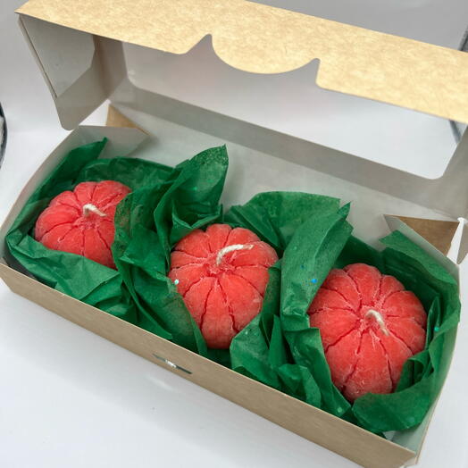 Набор свечей мандаринок