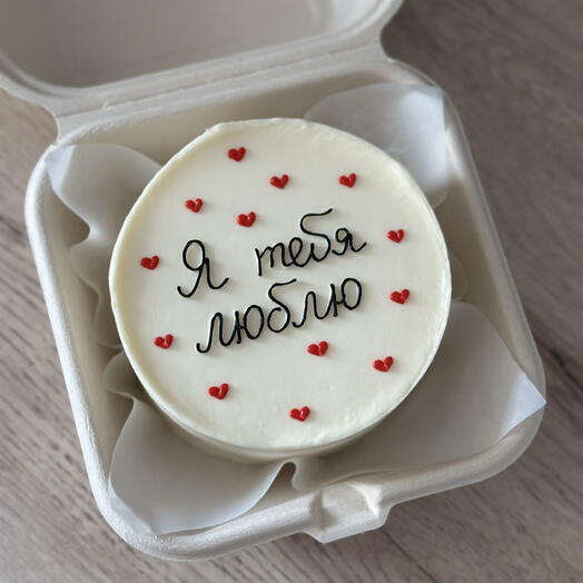 Бенто-торт признание в любви «я тебя люблю» подарок на 14 февраля / день всех влюбленных