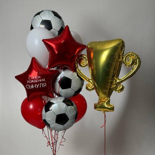 Набор шаров «Футбольный чемпион» ⚽🏆