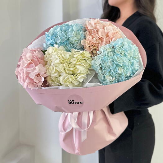 Букет "Милые гортензии"