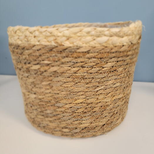 Кашпо плетёное рогоз 22 см