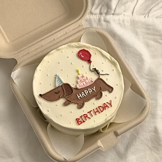 Бенто-торт с собакой на день рождения