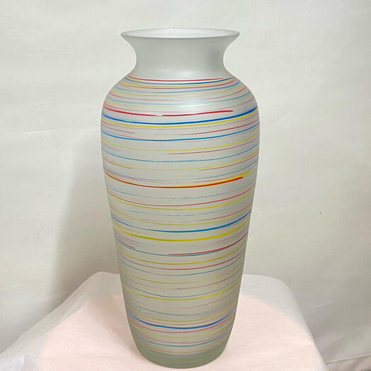 Ваза стеклянная матовая