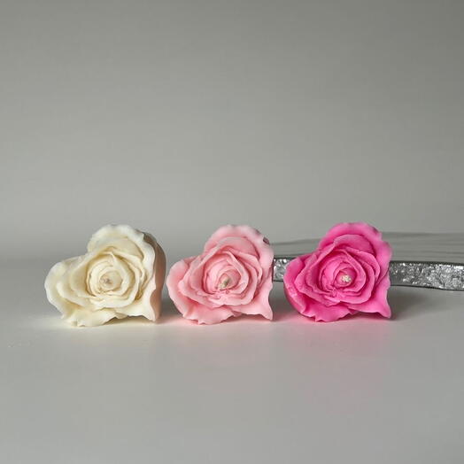 Свеча «Роза 3 шт»