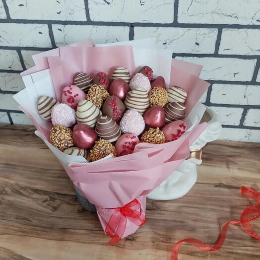 Букет с клубникой в шоколаде🍓♥️Клубника в шоколаде