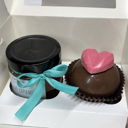 Набор на 14 февраля карамель с какао бомбочкой «Любовь»