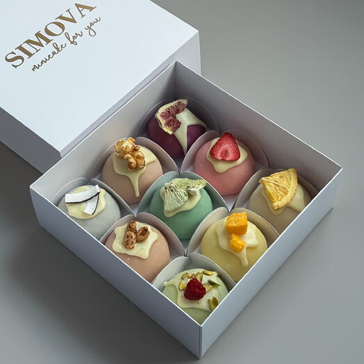 Моти 9шт с декором ассорти вкусов