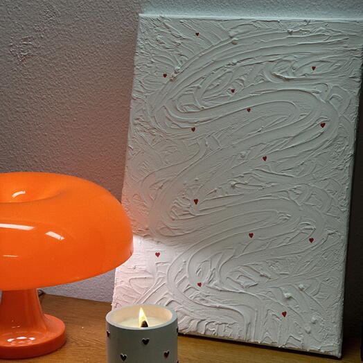 Quadro texturizado „Toque do coração