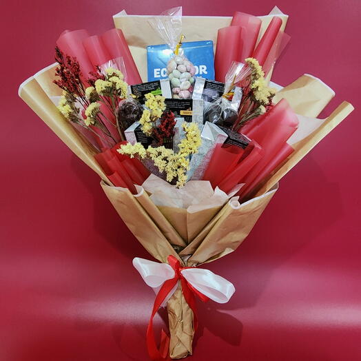 Чайный букет подарок к 14 февраля