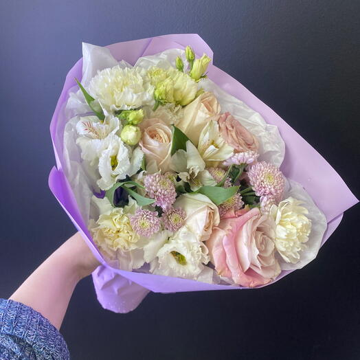 Нежный пионовидный букетик♥️