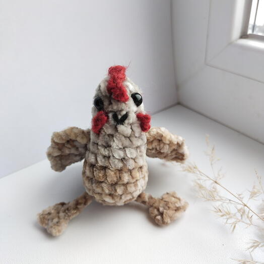 Плюшевый брелок "Курочка"