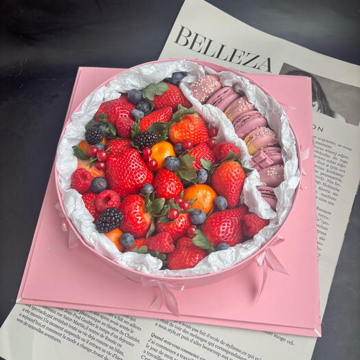 Berries fruit cake in a LUX gift box