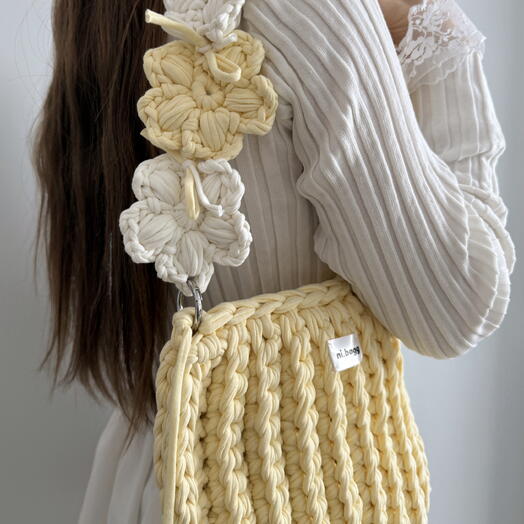 сумка в сливочном цвете💛